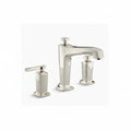 Kohler Margaux Deck-Mount Bath Faucet Trim with Diverter and Lever Handles in Vibrant Polished Nickel — T16236-4-SN