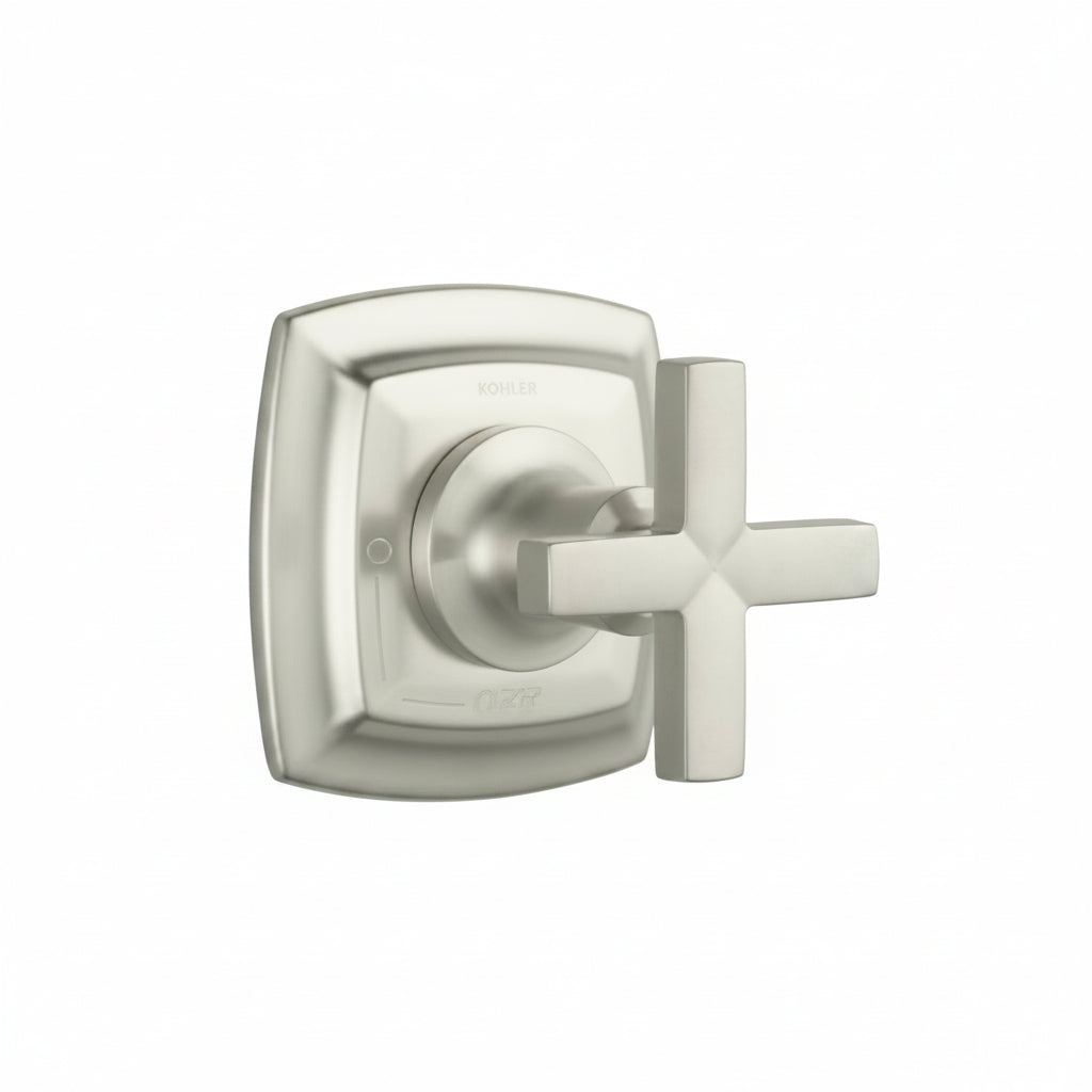 Kohler Margaux Volume Control Valve Trim with Cross Handle in Vibrant French Gold — T16241-3-AF